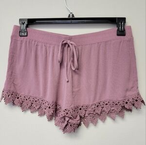 Breeze Ever Flowy Lace trim Short Pink Mauve XL